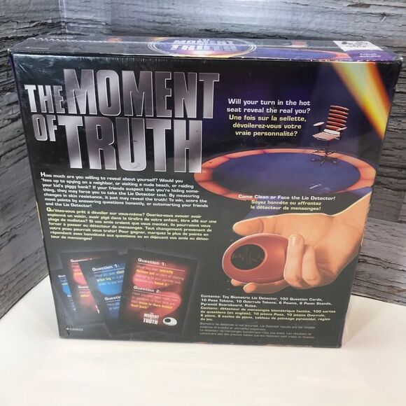 THE MOMENT OF TRUTH Adult Party Game with Electronic Biometric Lie Detector - Picture 3 of 3